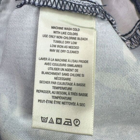 We The Free x Free People Youthquake Navy Floral Cropped Flare Jeans - Size 27 - Picture 8 of 9